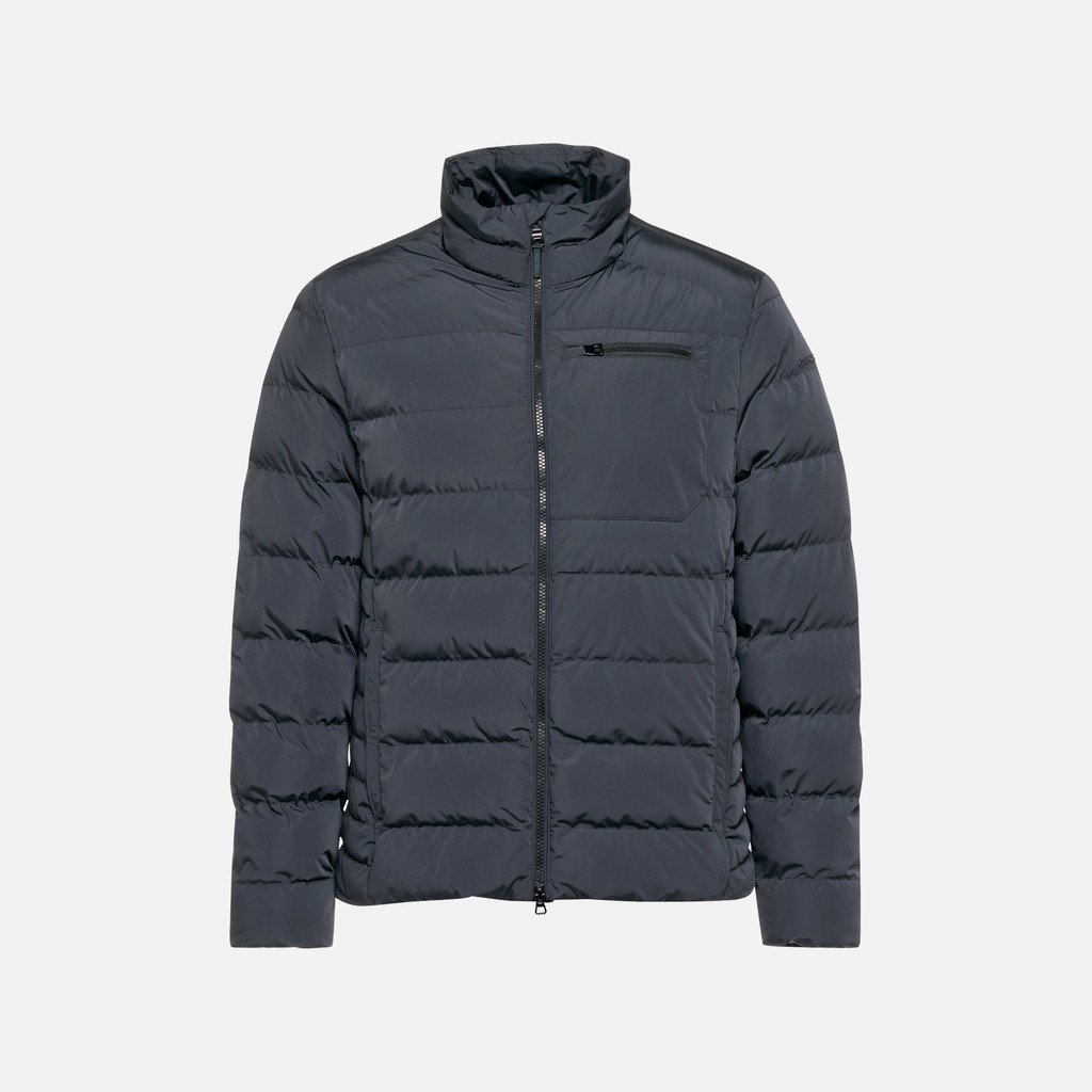 Veste matelass&eacute;e coupe-vent MAGNETE HOMME Bleu nuit - image number 5 | GEOX