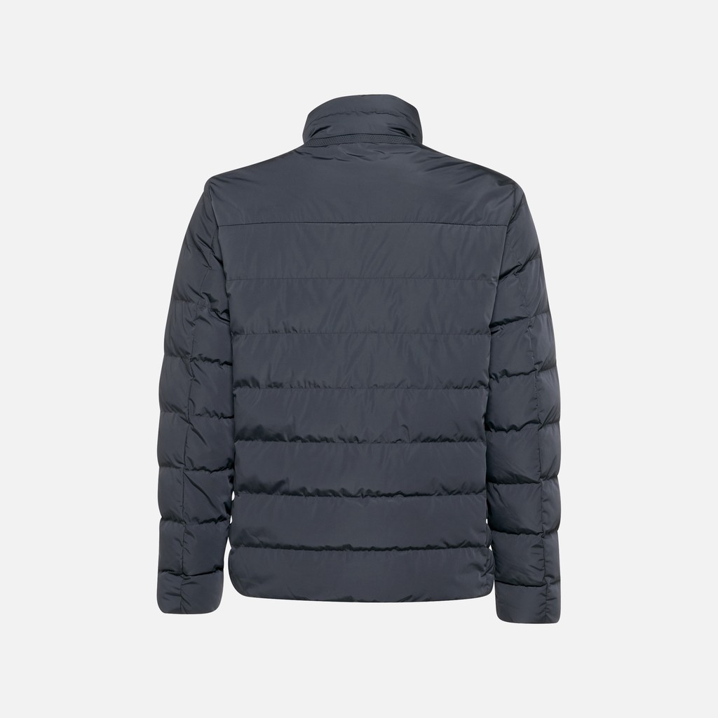 Veste matelass&eacute;e coupe-vent MAGNETE HOMME Bleu nuit - image number 7 | GEOX