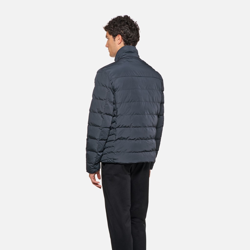 Veste matelass&eacute;e coupe-vent MAGNETE HOMME Bleu nuit - image number 2 | GEOX