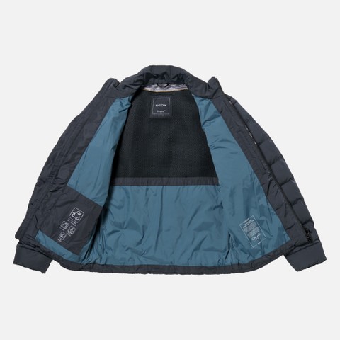 Veste matelass&eacute;e coupe-vent MAGNETE HOMME Bleu nuit - image number 12 | GEOX