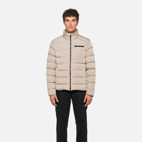 Veste matelass&eacute;e coupe-vent MAGNETE HOMME Gris clair - image number 1 | GEOX
