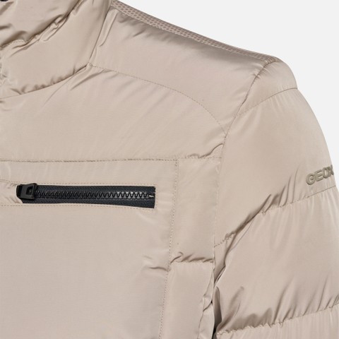 Veste matelass&eacute;e coupe-vent MAGNETE HOMME Gris clair - image number 9 | GEOX