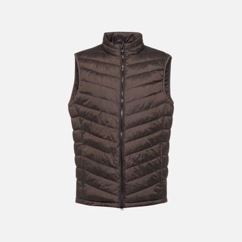 Doudoune sans manches WILMER HOMME Marron fonc&eacute; - image number 5 | GEOX