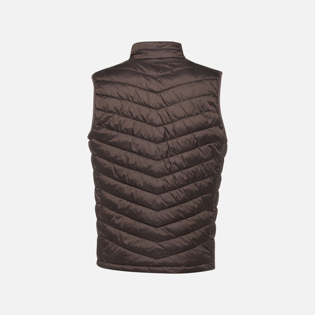 Doudoune sans manches WILMER HOMME Marron fonc&eacute; - image number 7 | GEOX