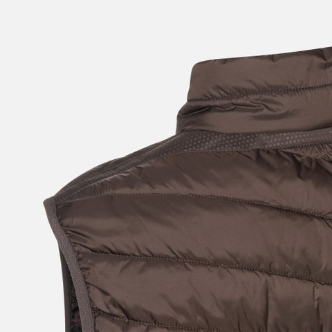Doudoune sans manches WILMER HOMME Marron fonc&eacute; - image number 8 | GEOX