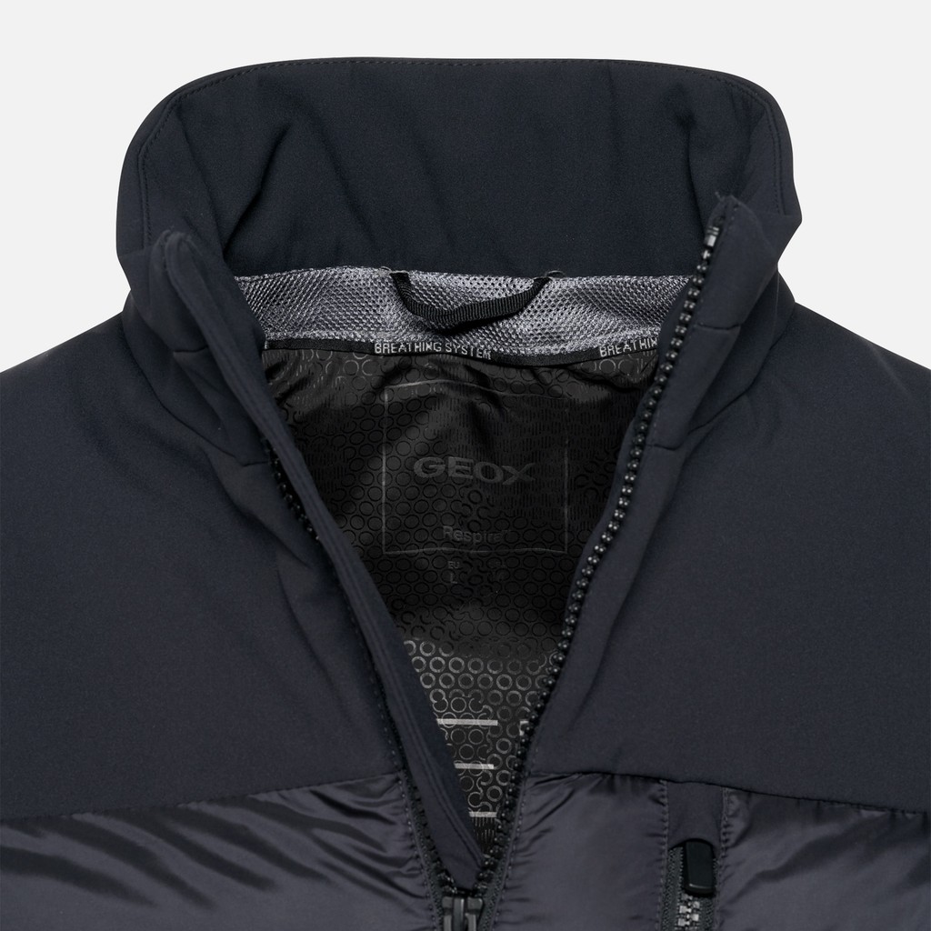 Short down jacket SPHERICA MAN Sky captain/Sky captain - image number 9 | GEOX