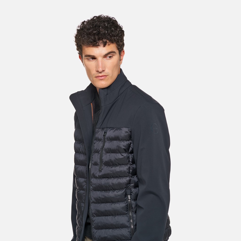 Short down jacket SPHERICA MAN Sky captain/Sky captain - image number 3 | GEOX