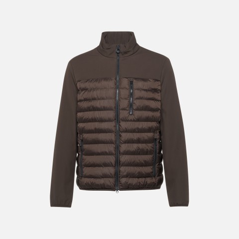 Short down jacket SPHERICA MAN Coffee bean/Coffee bean - image number 5 | GEOX
