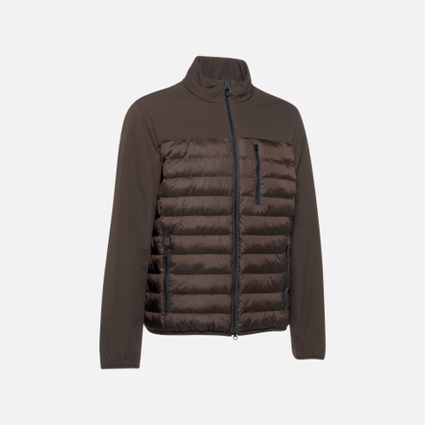 Short down jacket SPHERICA MAN Coffee bean/Coffee bean - image number 6 | GEOX