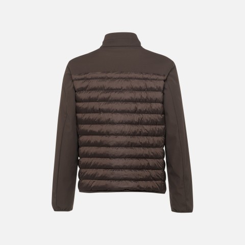 Short down jacket SPHERICA MAN Coffee bean/Coffee bean - image number 7 | GEOX