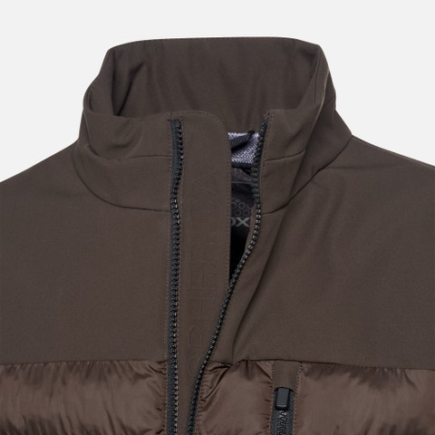 Short down jacket SPHERICA MAN Coffee bean/Coffee bean - image number 4 | GEOX