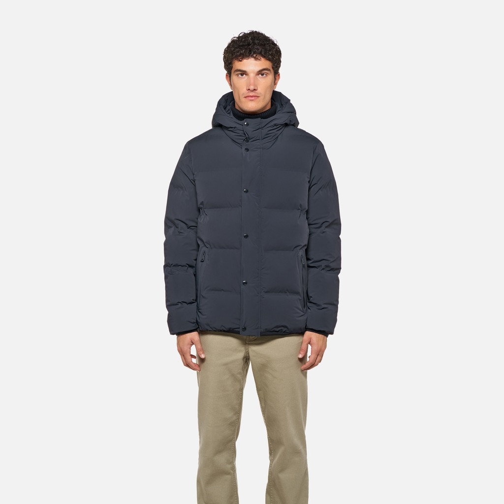 Chaqueta acolchada DUBLIN HOMBRE Azul medianoche - image number 2 | GEOX