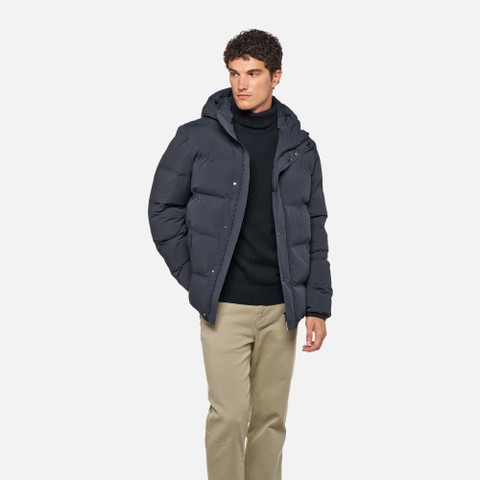 Chaqueta acolchada DUBLIN HOMBRE Azul medianoche | GEOX