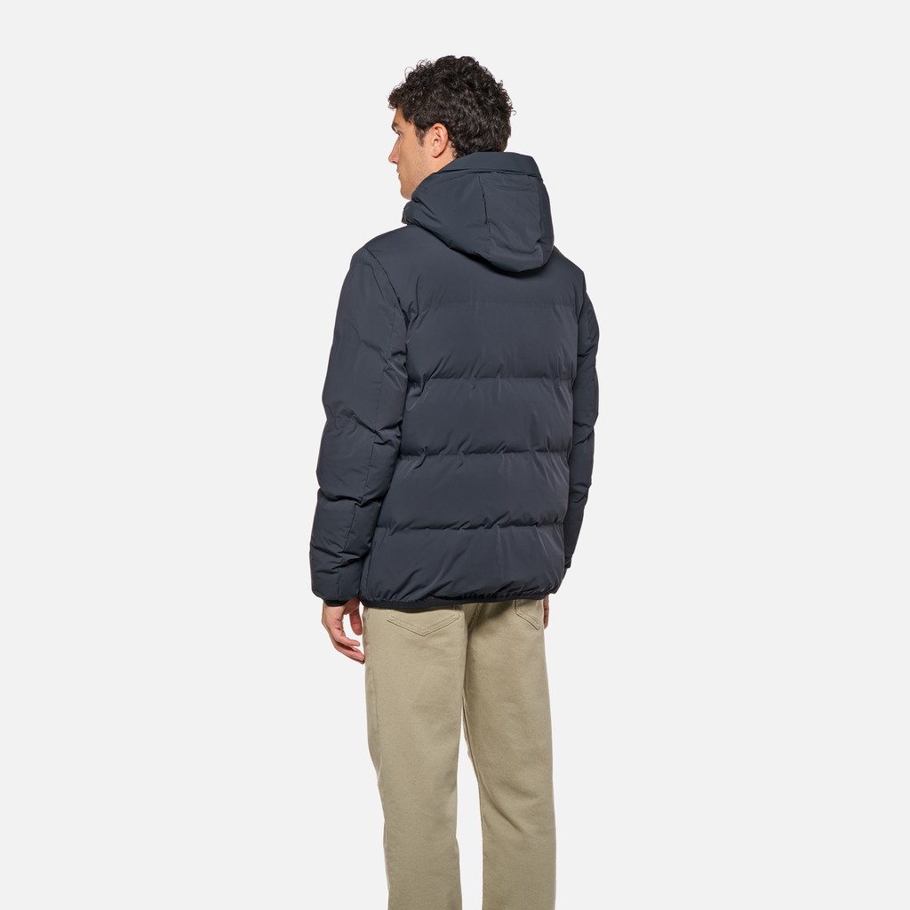 Chaqueta acolchada DUBLIN HOMBRE Azul medianoche - image number 3 | GEOX