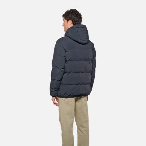 Chaqueta acolchada DUBLIN HOMBRE Azul medianoche - image number 3 | GEOX