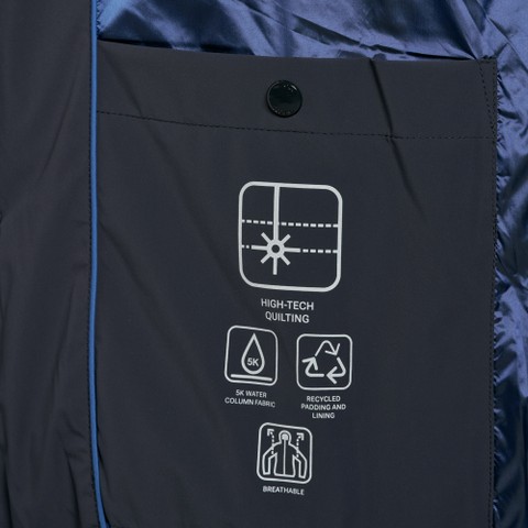 Chaqueta acolchada DUBLIN HOMBRE Azul medianoche - image number 11 | GEOX