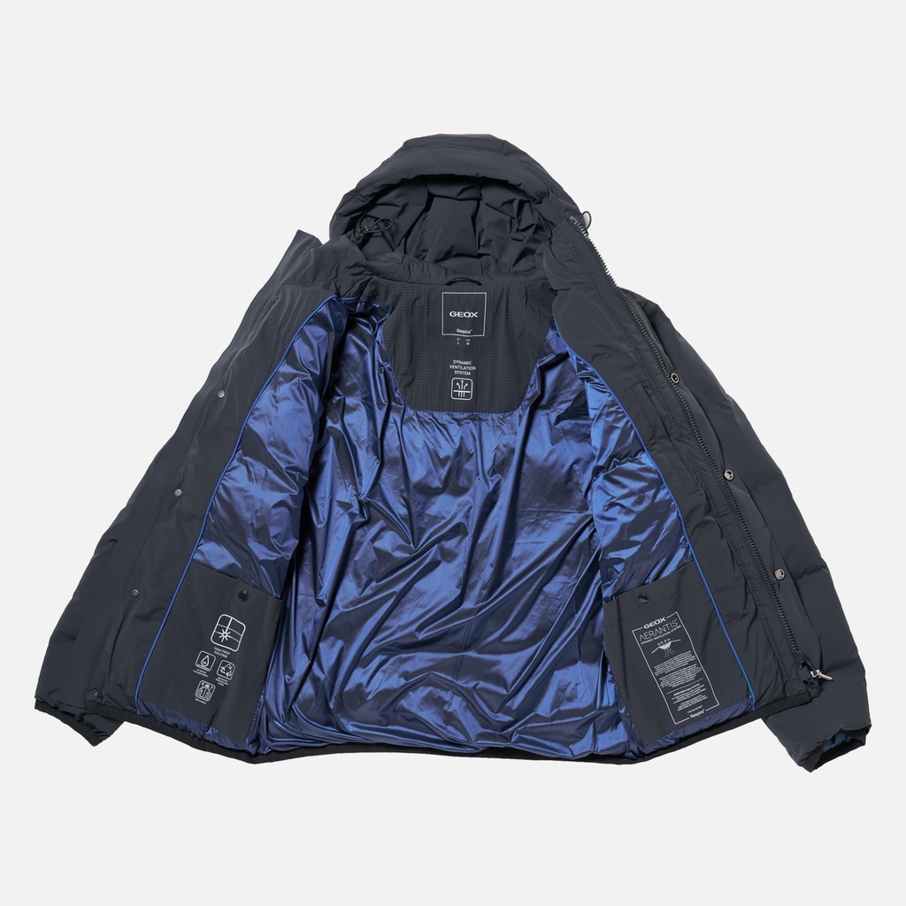 Chaqueta acolchada DUBLIN HOMBRE Azul medianoche - image number 12 | GEOX