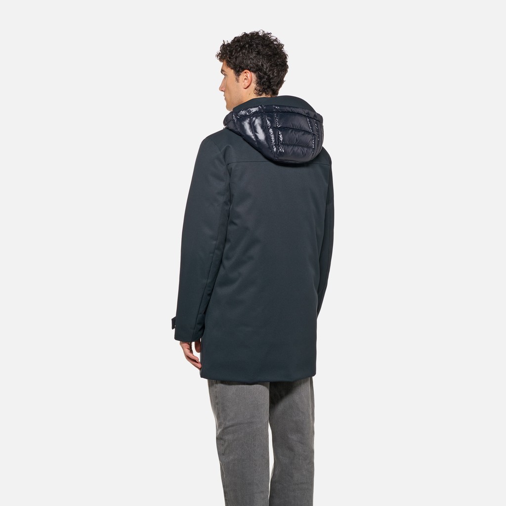 Long parka AERANTIS MAN Sky captain - image number 2 | GEOX