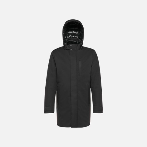Parka long AERANTIS HOMME Noir - image number 5 | GEOX