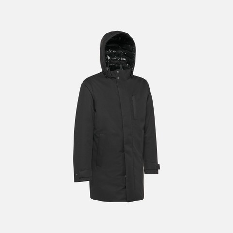Parka long AERANTIS HOMME Noir - image number 6 | GEOX