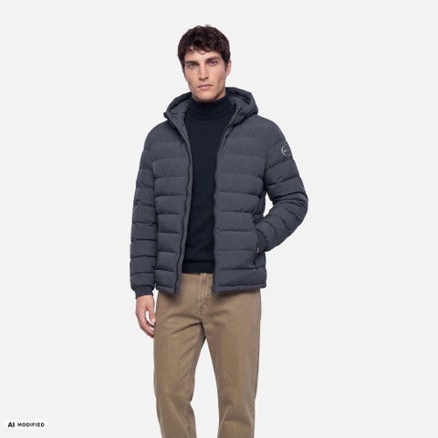 Short down jacket SPHERICA MAN Sky captain - image number 0 | GEOX