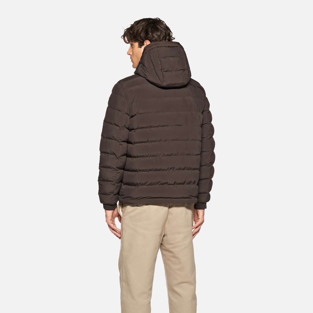 Short down jacket SPHERICA MAN Coffee Bean - image number 2 | GEOX