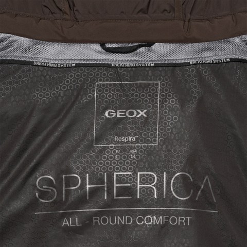 Short down jacket SPHERICA MAN Coffee Bean - image number 4 | GEOX