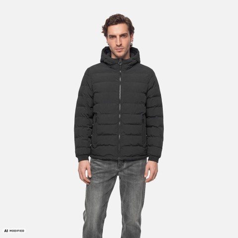 Short down jacket SPHERICA MAN Black - image number 1 | GEOX
