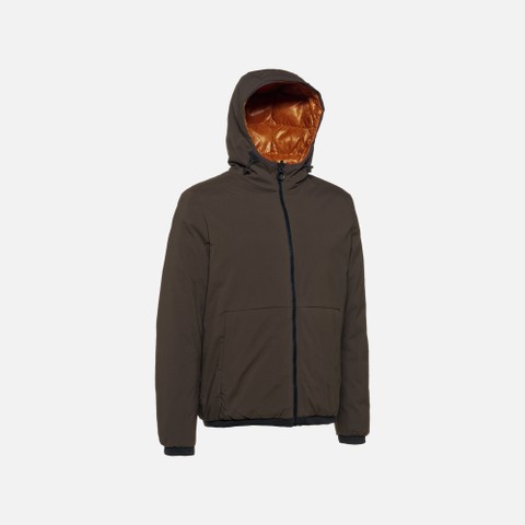 Short down jacket SPHERICA MAN Pumpkin spice/Coffee - image number 5 | GEOX
