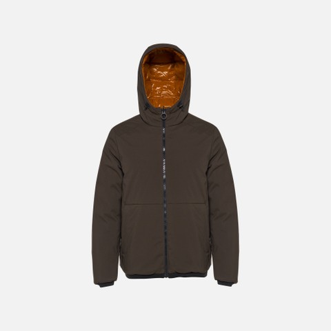 Short down jacket SPHERICA MAN Pumpkin spice/Coffee - image number 8 | GEOX