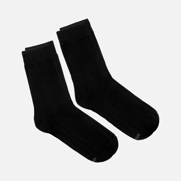 Meias curtas PACK CALCETINES&nbsp;2 PARES&nbsp;ADULTO Preto/Antracite | GEOX