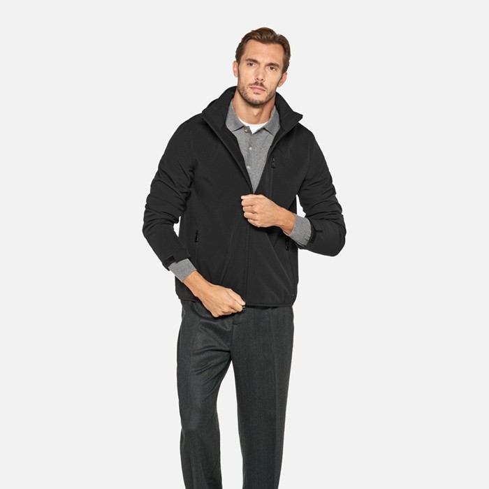 Hoodie SWEATER MAN Black | GEOX