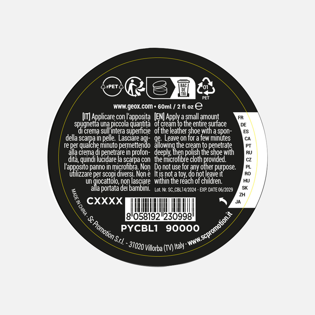 Shoe polish 1 BLACK SHOE CREAM Neutral - image number 2 | GEOX