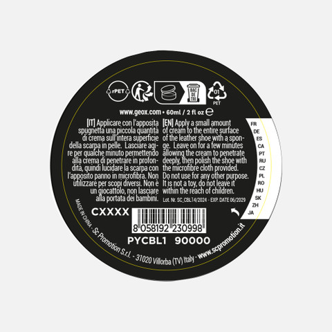 Shoe polish 1 BLACK SHOE CREAM Neutral - image number 2 | GEOX