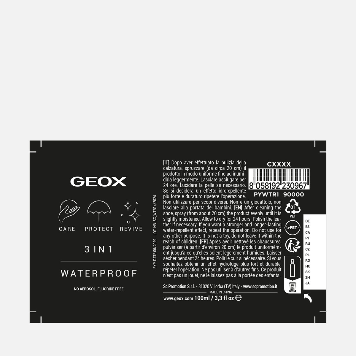 1 3 in 1 waterproofing spray — neutral