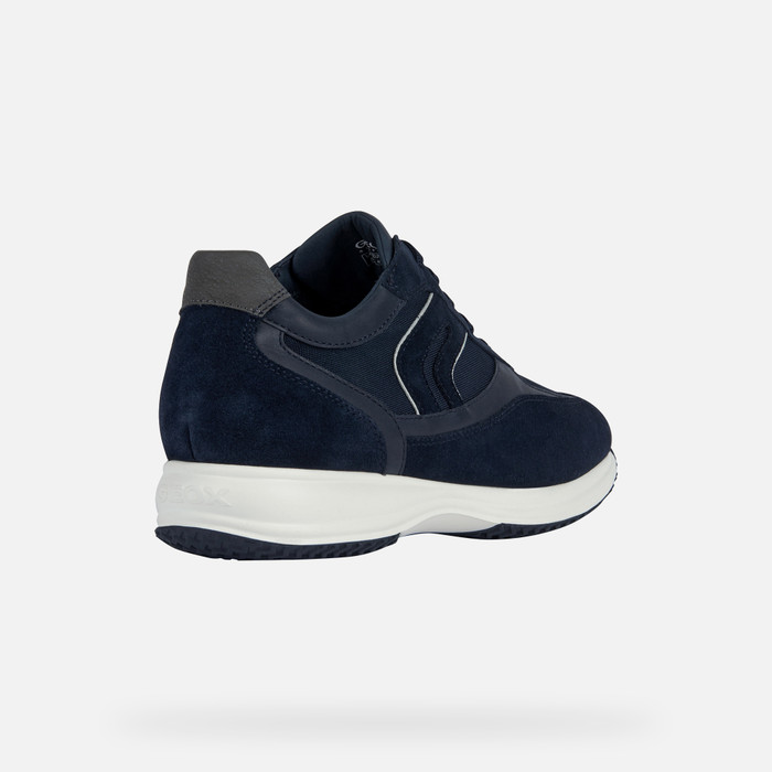 HAPPY: Navy Low Top Sneakers | Geox ®