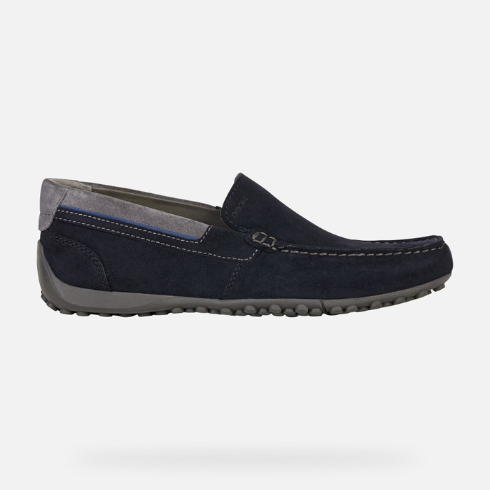 their violent puppet Geox® SNAKE Man: Navy Loafers | Geox®