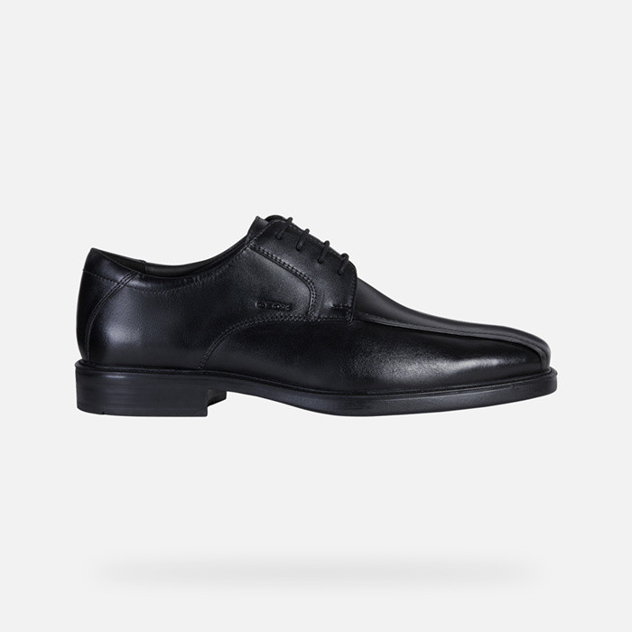 Chaussures en cuir BRANDOLF HOMME Noir | GEOX