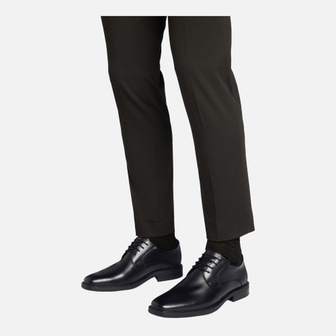 leather shoes BRANDOLF MAN Black - image number 1 | GEOX