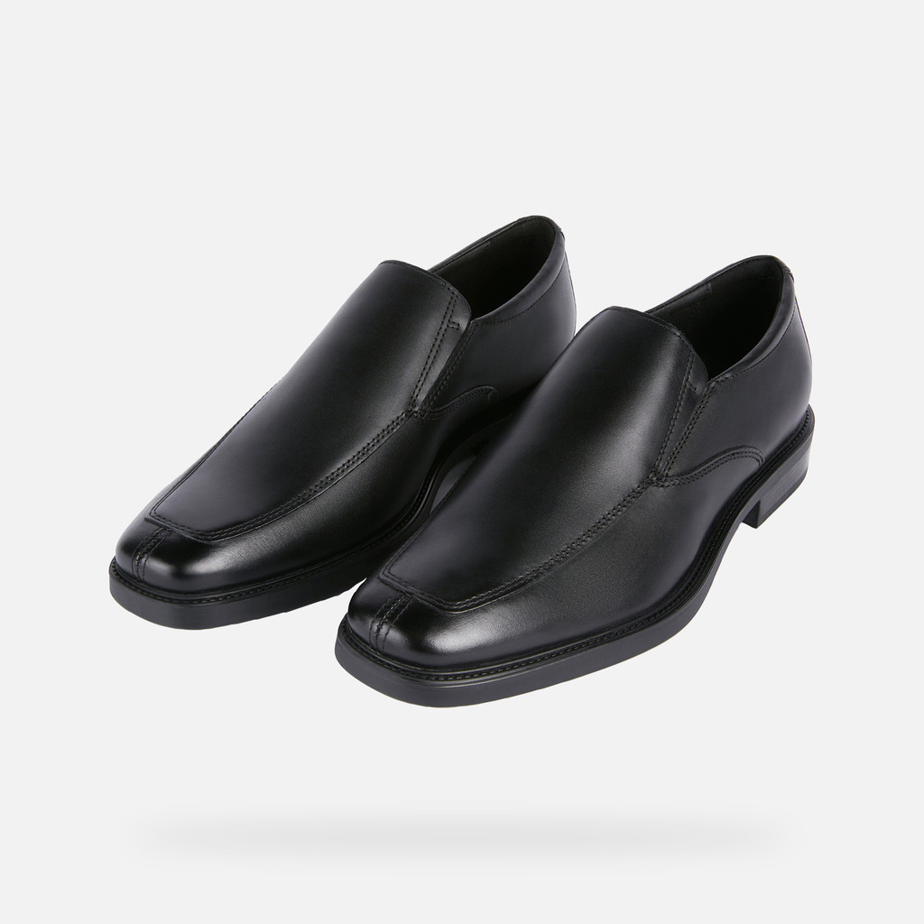 Mocassini in pelle BRANDOLF UOMO Nero - image number 8 | GEOX