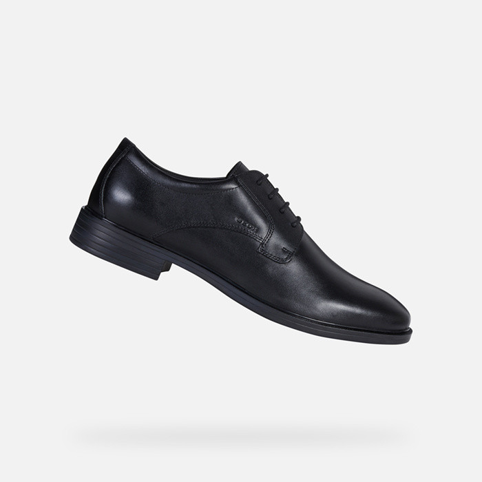 Leather shoes GLADWIN MAN Black | GEOX