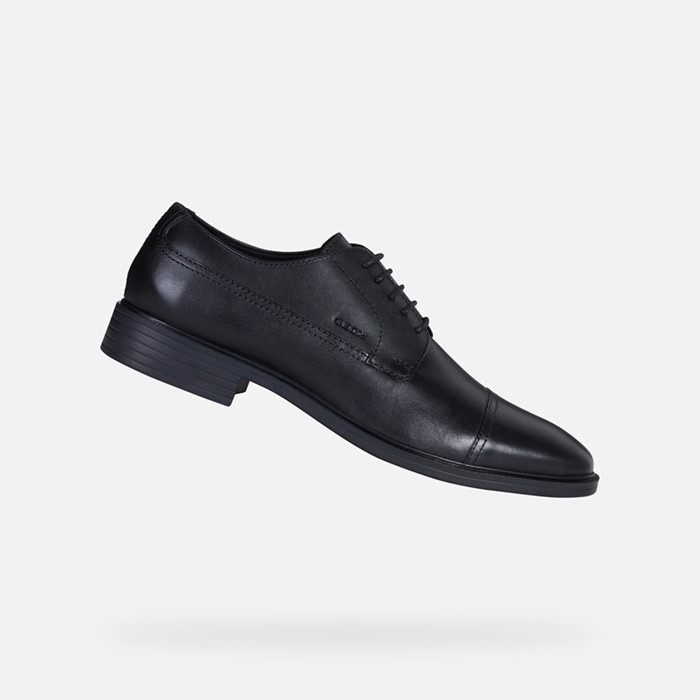 Leather shoes GLADWIN MAN Black | GEOX