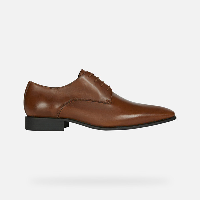 Leather shoes HIGH LIFE MAN Dark Cognac | GEOX