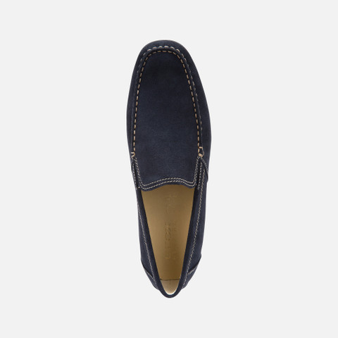 Suede loafers MONER MAN Blue - image number 5 | GEOX