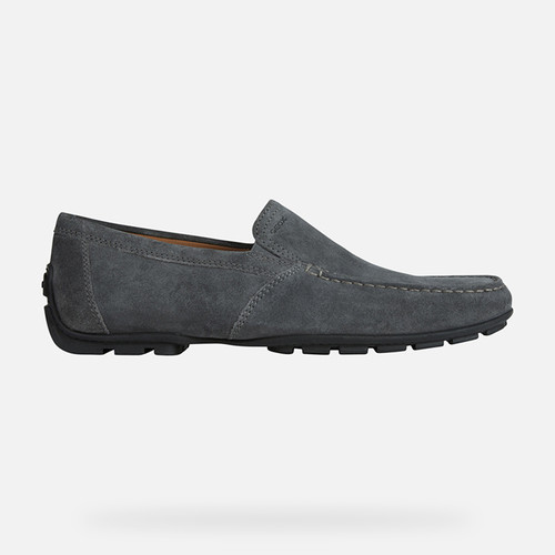 Suede loafers MONER MAN Anthracite | GEOX