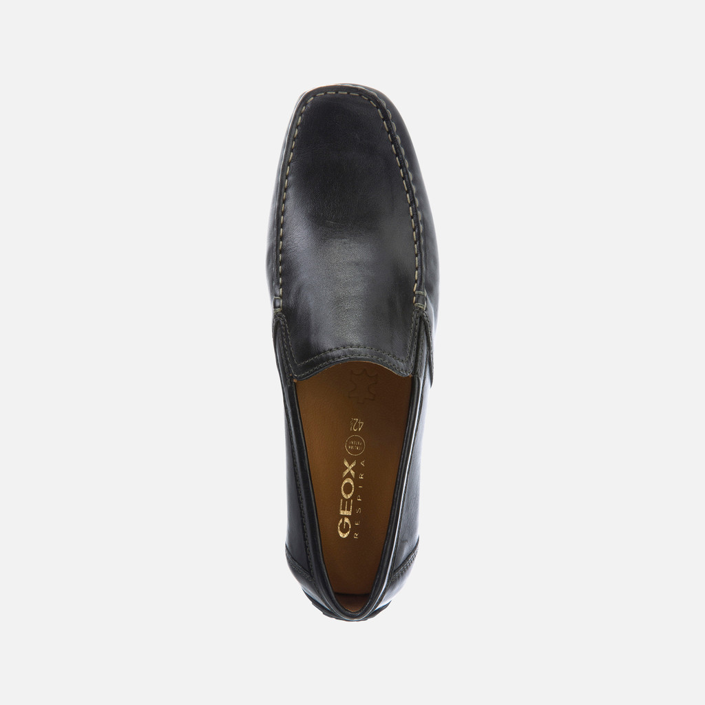 Mocassins Homme Geox U Moner V - Cuir Souple, Semelle Respirante, Confort Optimal