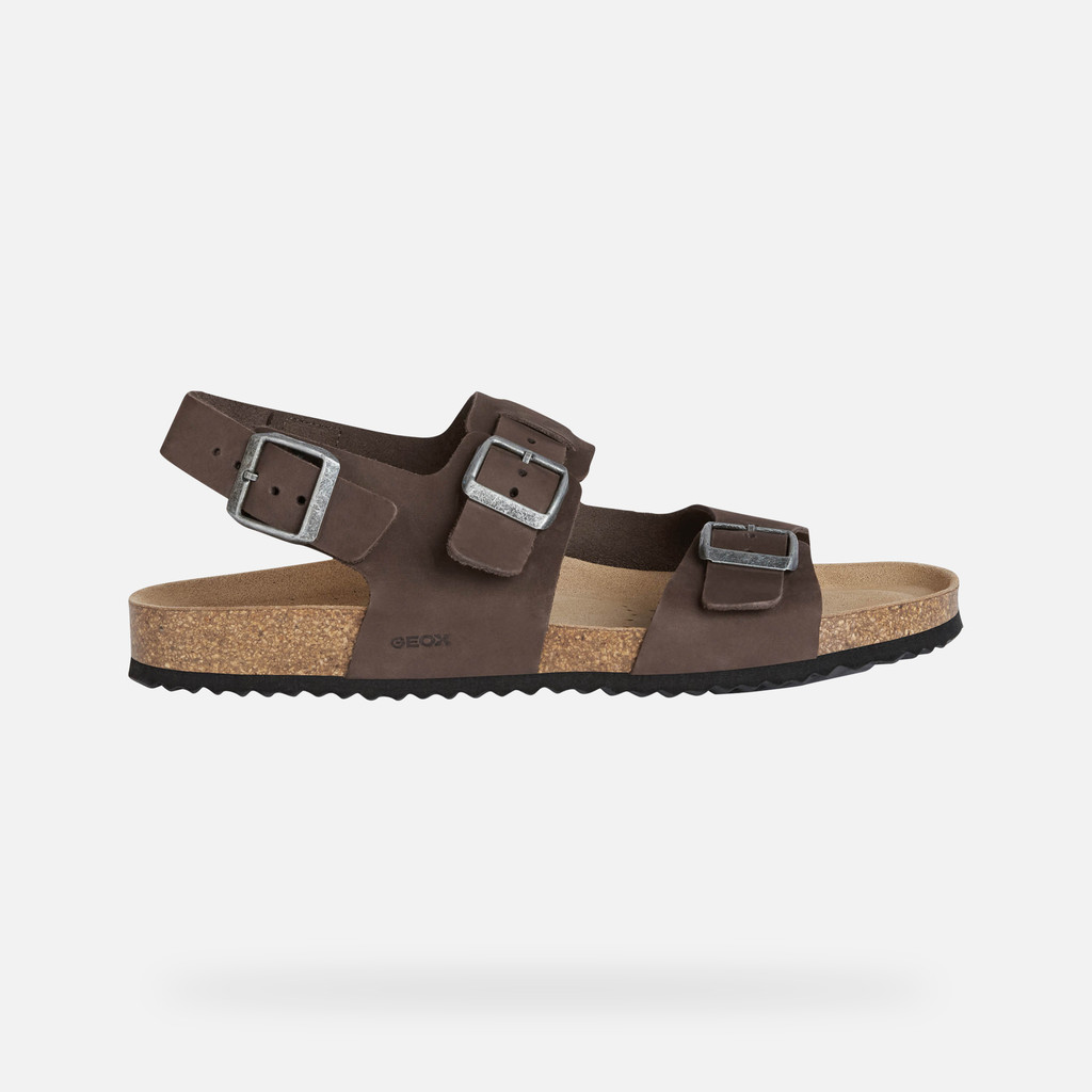 Sandal Ghita Homme Brun Foncé
