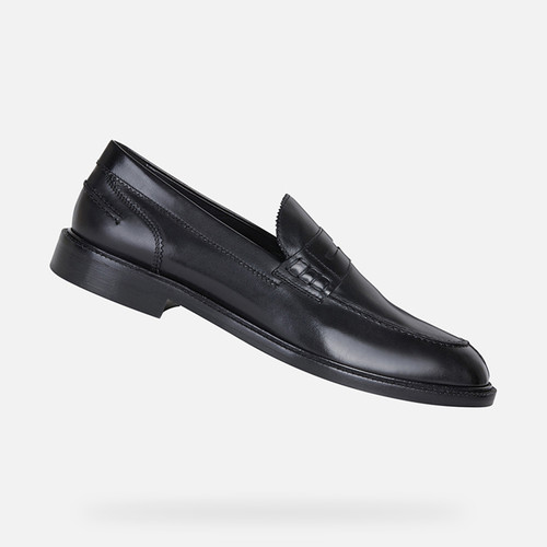 Geox Leather Mirvin Penny Loafers 