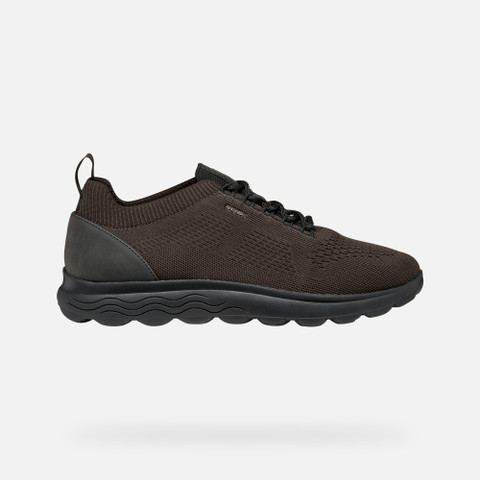 Fabric sneakers SPHERICA MAN Brown/Black - image number 1 | GEOX