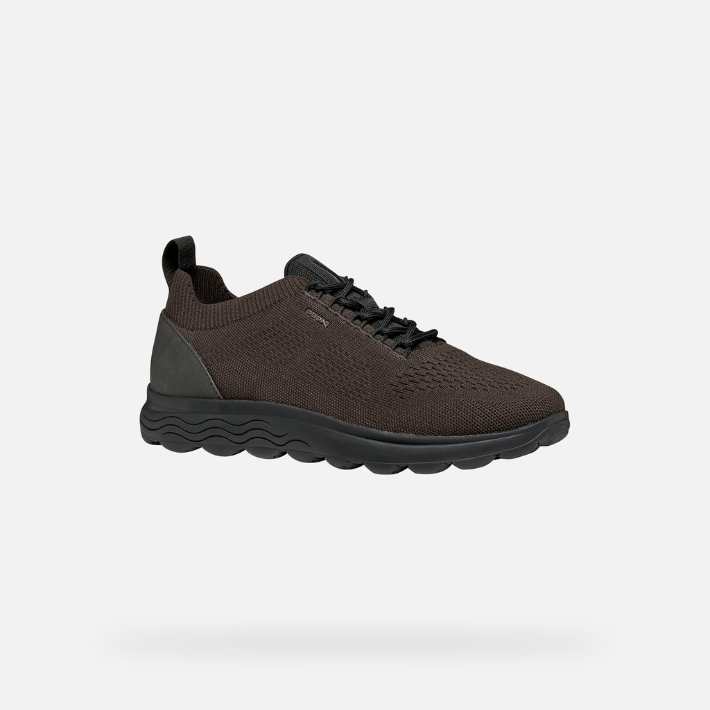 Fabric sneakers SPHERICA MAN Brown/Black - image number 2 | GEOX